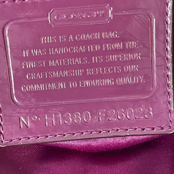 Coach Adjustable Shoulder Bag Pink Initial - Picture 5 of 12